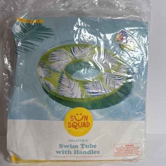 Sun Squad Other - Sun Squad Inflatable Swim Tube with Handles - 33 In Diameter - Ages‎ 9+